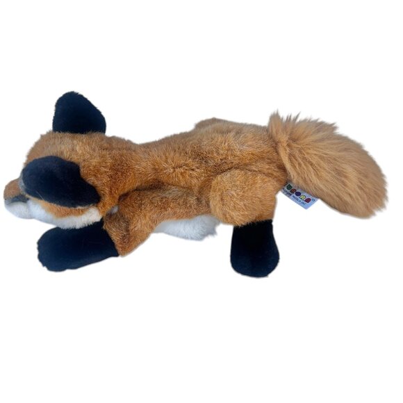 Aurora World Plush Fox Hand Puppet 18” Long With Tail Polyester Fiber tan white - Picture 13 of 15